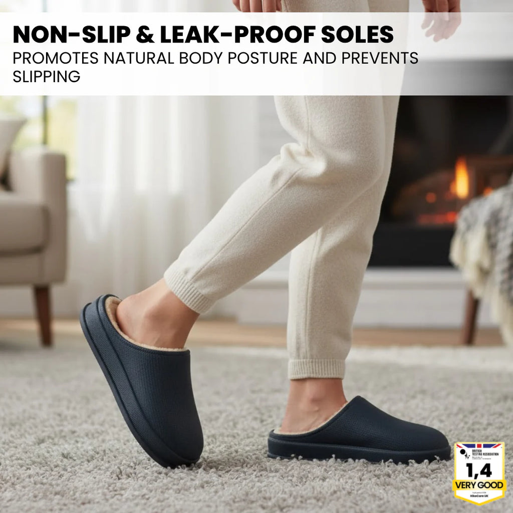 Ergonomic Plush-Lined Non-Slip Winter Slippers