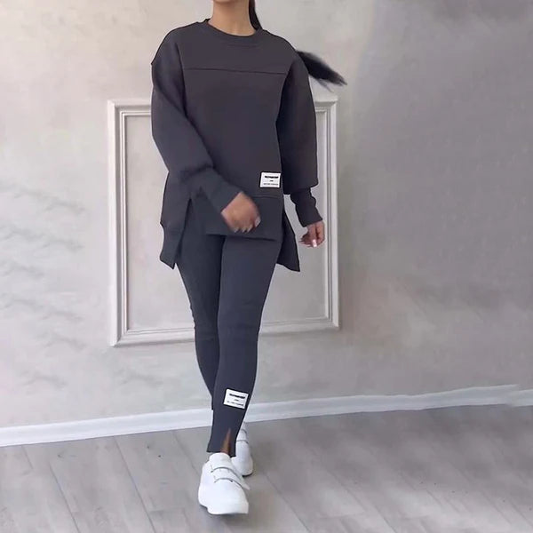 Women's casual sweatshirt and leggings set