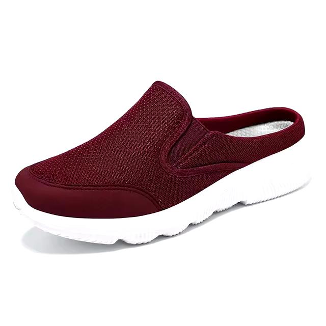 Women's Breathable Mesh Slip-On Mules – Casual & Wear-Resistant