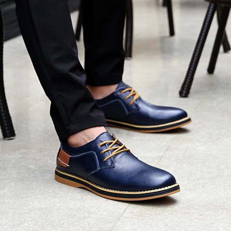 Grain Men's Leather Shoes
