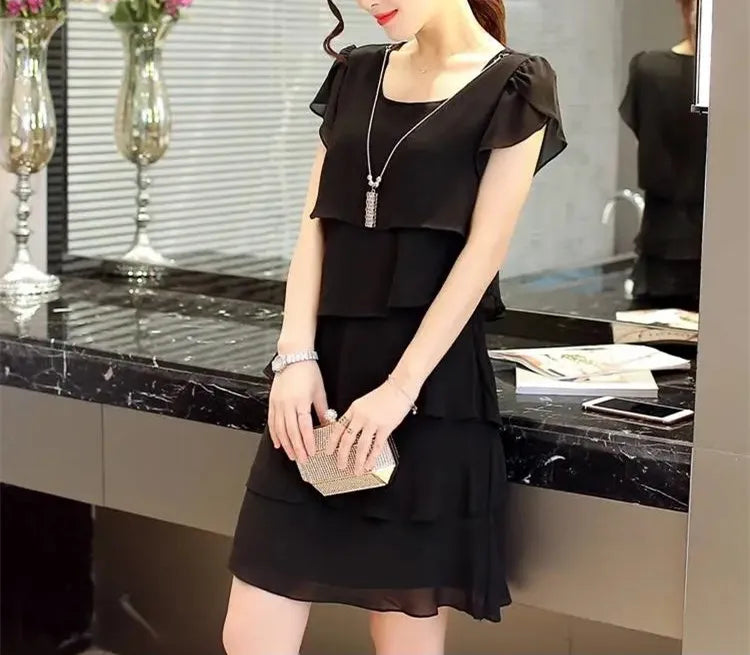 Flowing Summer Ruffle Dress