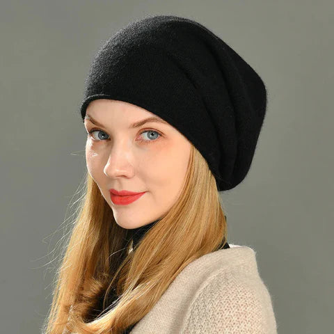 Women's Cashmere Cloud-Soft Knit Winter Beanie Hat