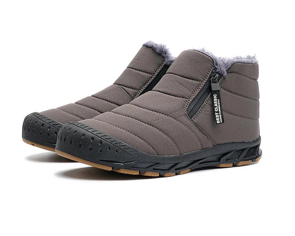 Women's Warm winter faux fur, lined with waterproof outdoor snow boots