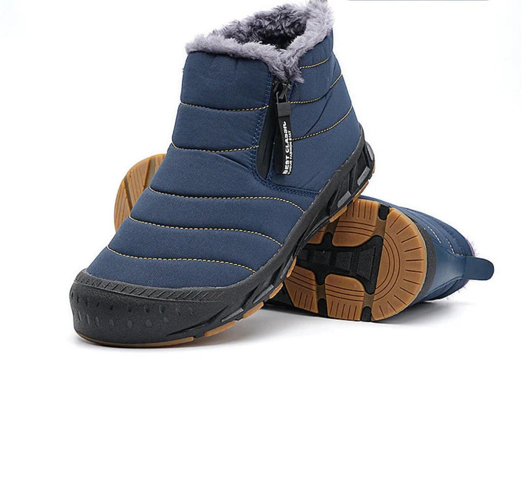 Women's Warm winter faux fur, lined with waterproof outdoor snow boots