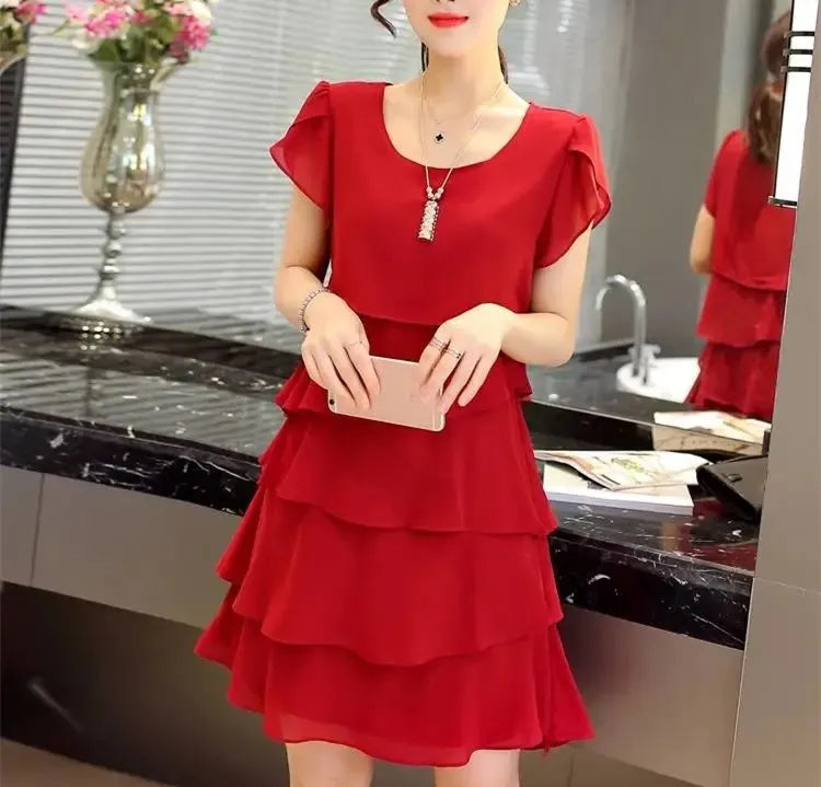 Flowing Summer Ruffle Dress