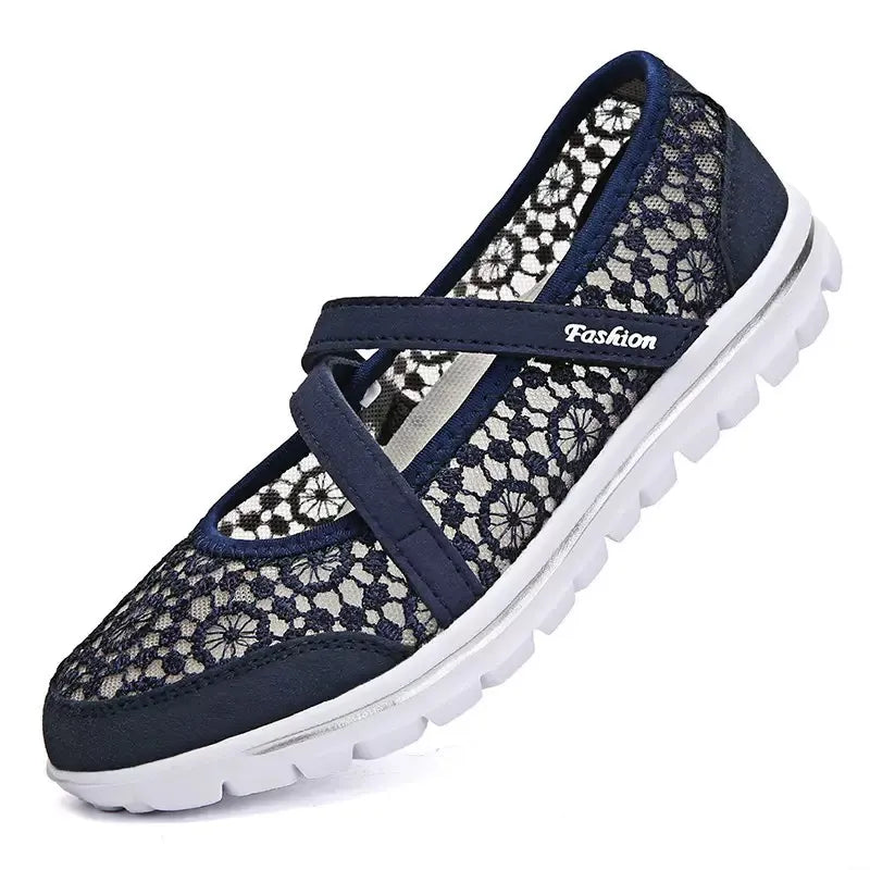 Women's Elegant Lace Breathable Slip On Orthopaedic Sneakers
