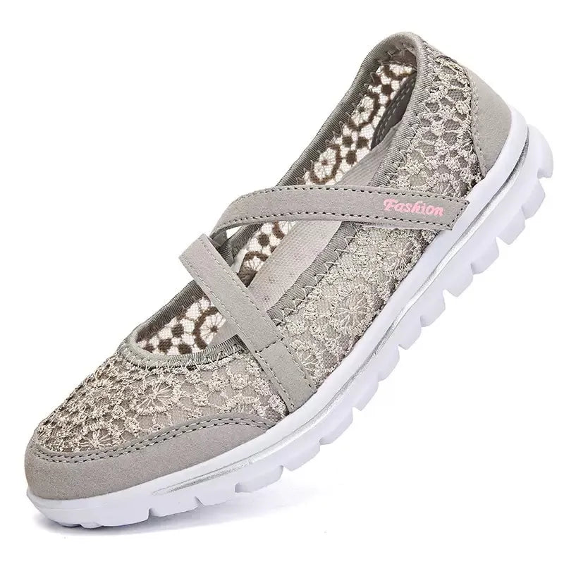 Women's Elegant Lace Breathable Slip On Orthopaedic Sneakers