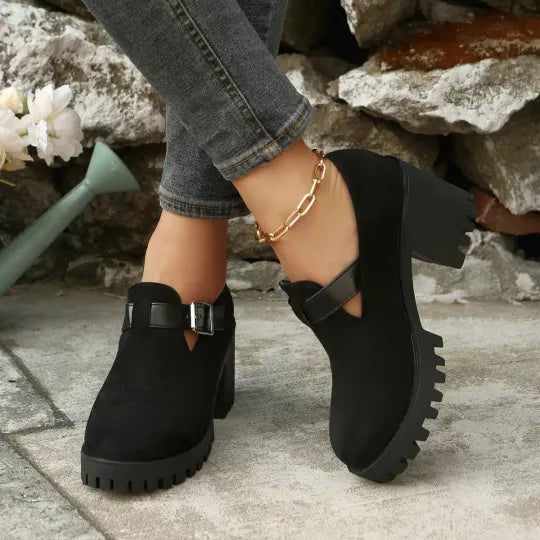 Women’s Supportive Chunky Heel Comfort Shoes
