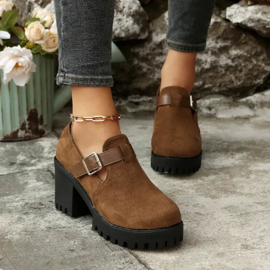 Women’s Supportive Chunky Heel Comfort Shoes