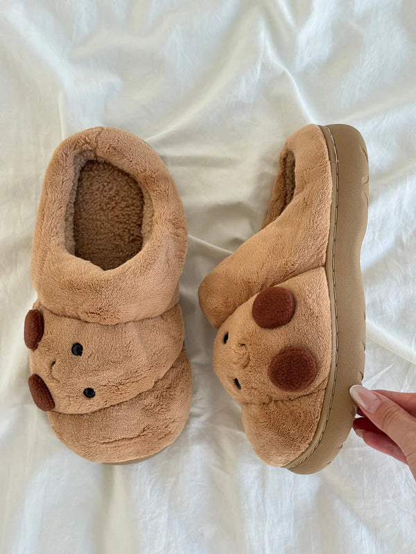 Cosy Memory Foam Plush Slip-On Slippers
