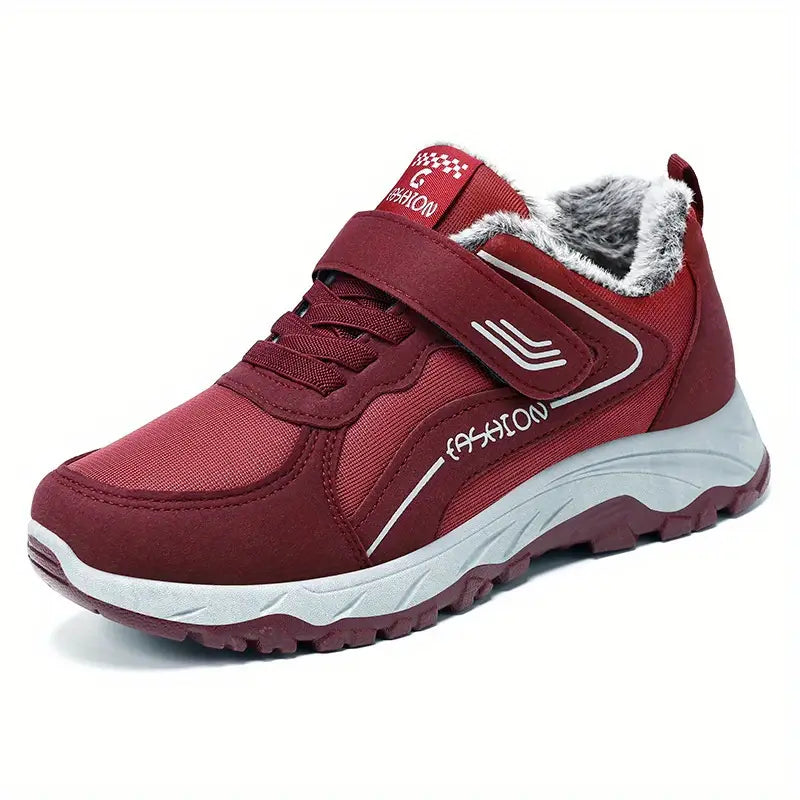 Orthopedic women's shoes with plush lining