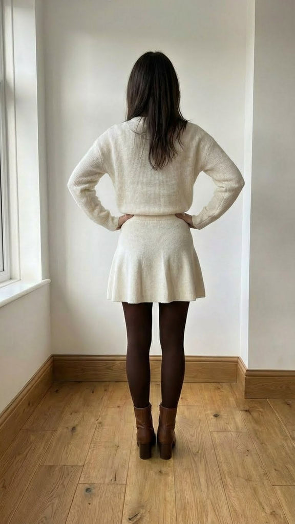 Women’s Soft Sculpt Knit Two Piece Skirt Set