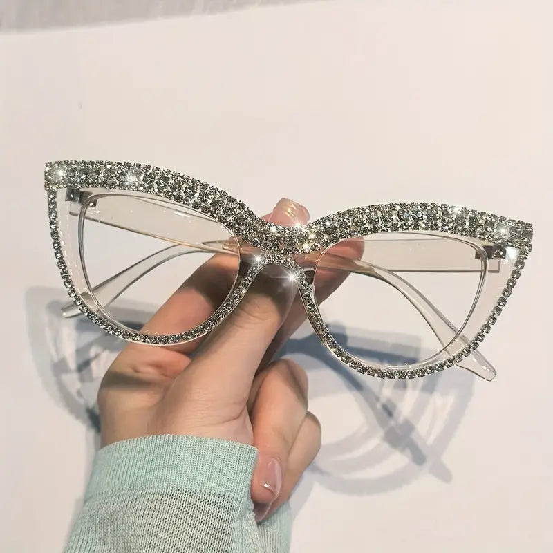 Chic Cat Eye Rhinestone Reading Glasses