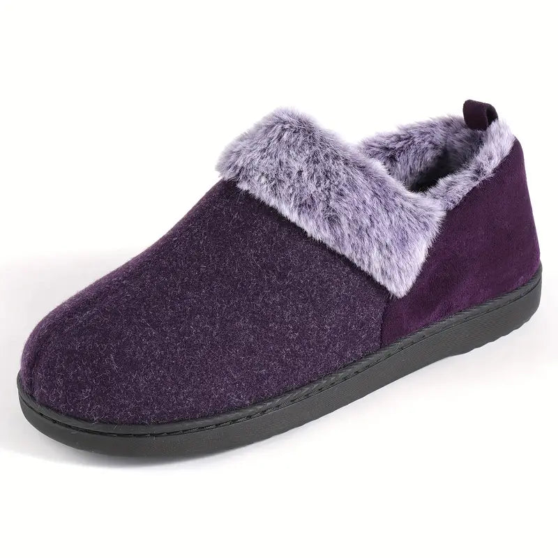 Women's Plush Fleece Slip-On Shoes