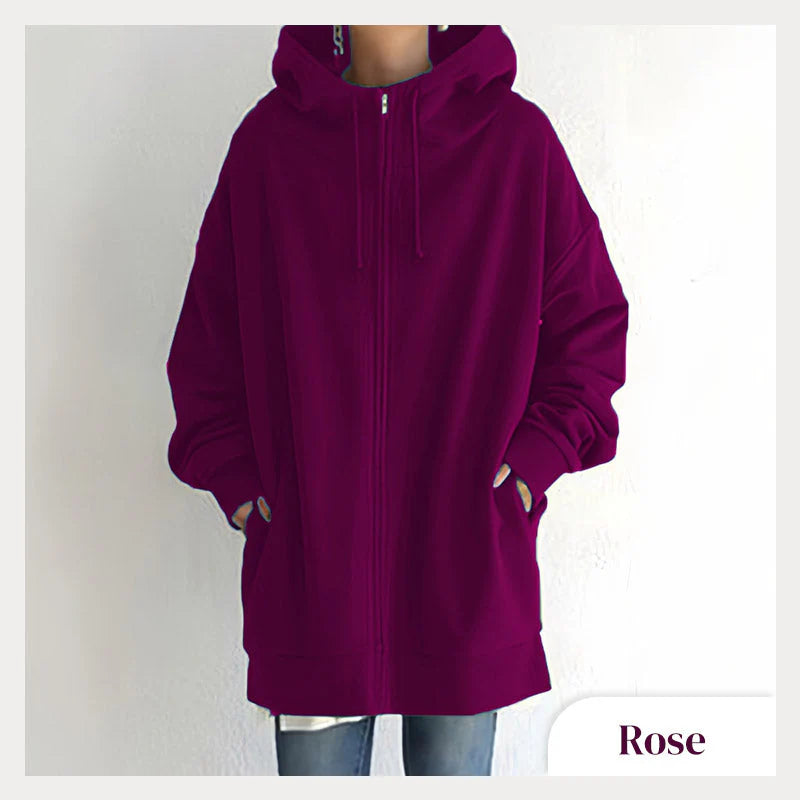 Women's Zipper Hooded Sweater - Autumn/Winter