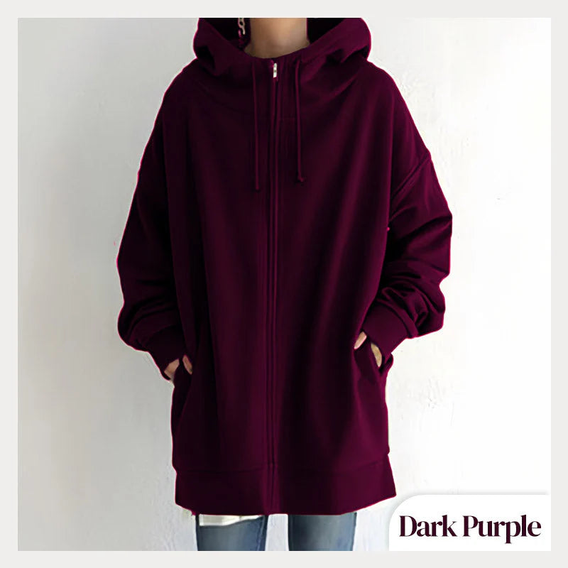 Women's Zipper Hooded Sweater - Autumn/Winter