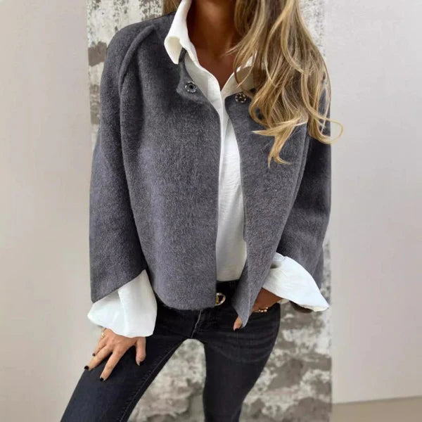 Women's fashion plain short jacket