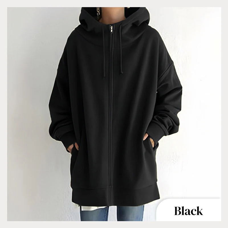 Women's Zipper Hooded Sweater - Autumn/Winter