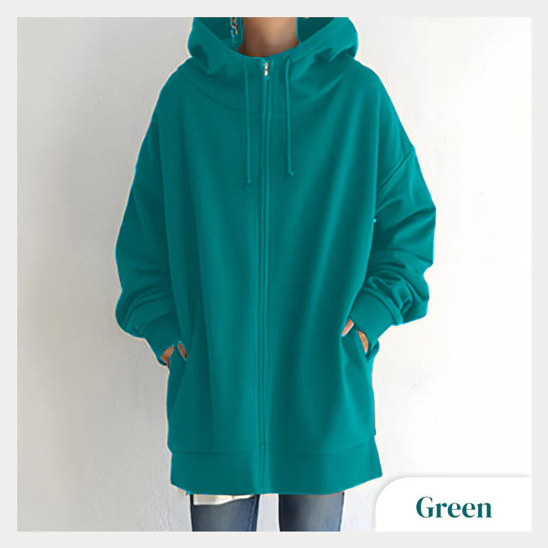 Women's Zipper Hooded Sweater - Autumn/Winter