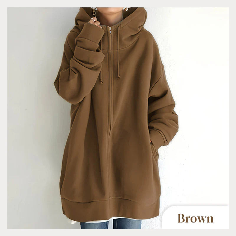 Women's Zipper Hooded Sweater - Autumn/Winter