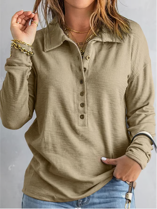 Women's Cotton V-Neck Comfortable Shirt