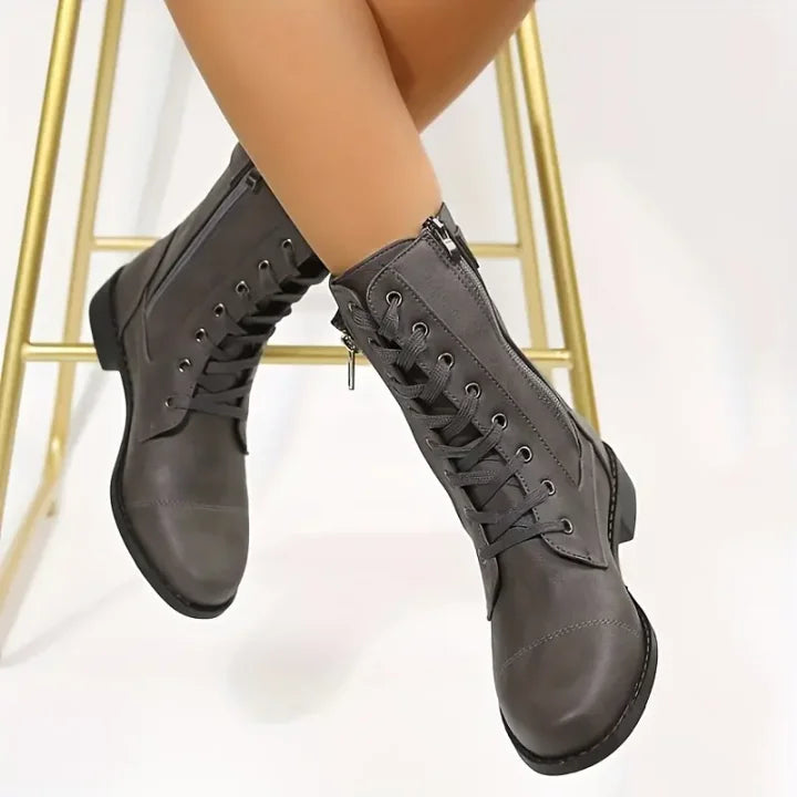 Women's Round Toe Outdoor Boots