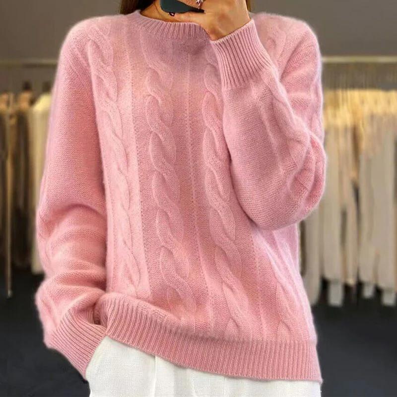 Women's warm sweater in vintage style