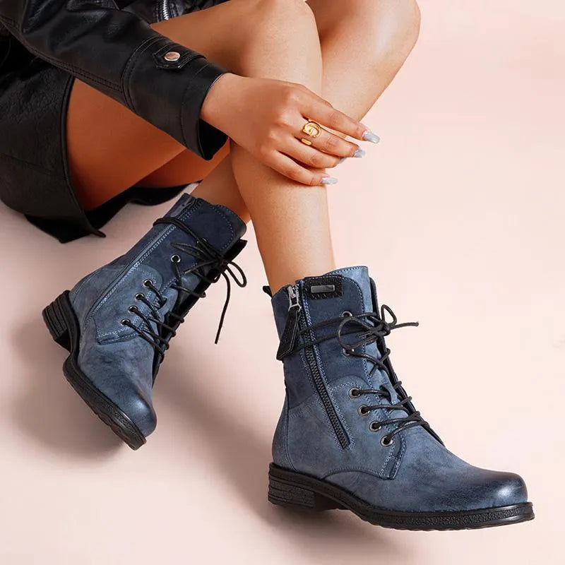 Women’s Warm Lined Lace-Up Winter Ankle Boots