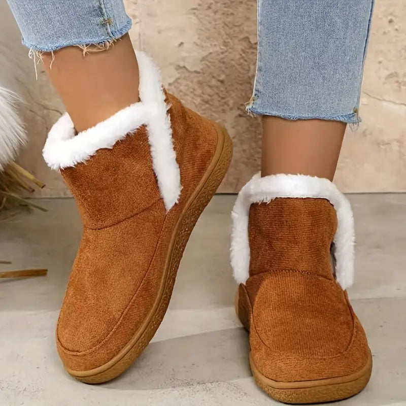 Women’s Cozy Winter Slip-On Slippers