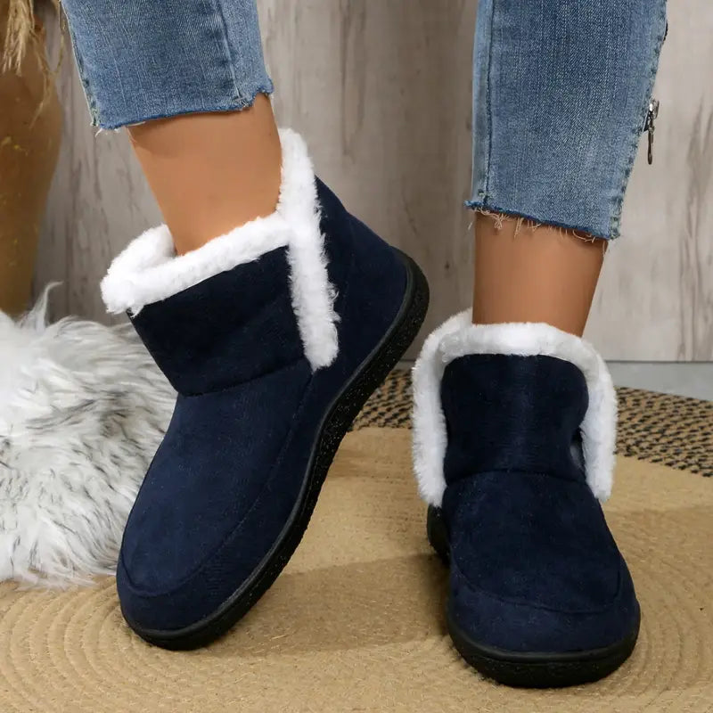 Women’s Cozy Winter Slip-On Slippers