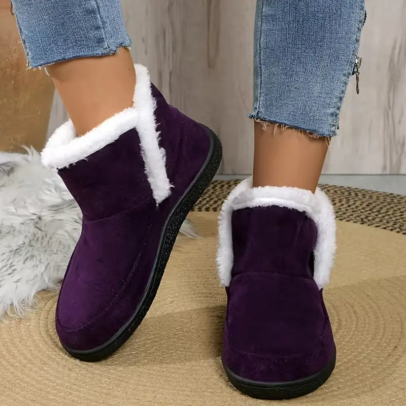 Women’s Cozy Winter Slip-On Slippers