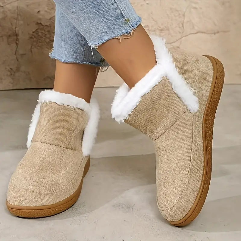 Women’s Cozy Winter Slip-On Slippers