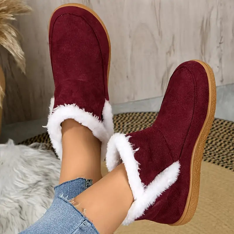 Women’s Cozy Winter Slip-On Slippers