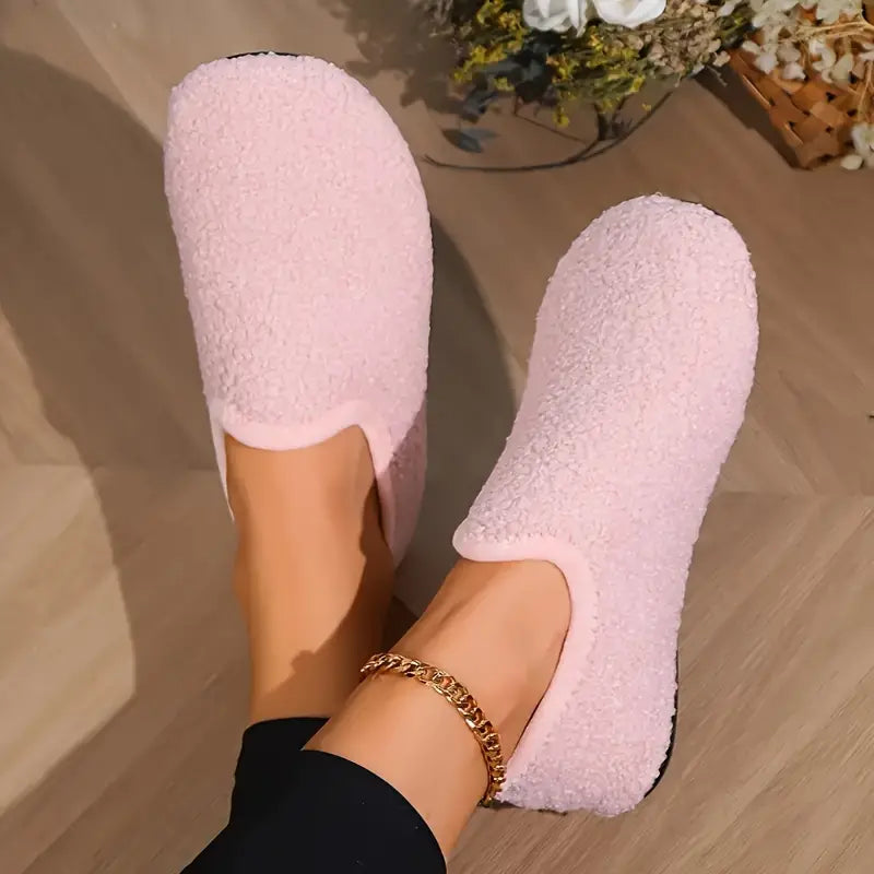 Cozy Winter Slip-On House Slippers