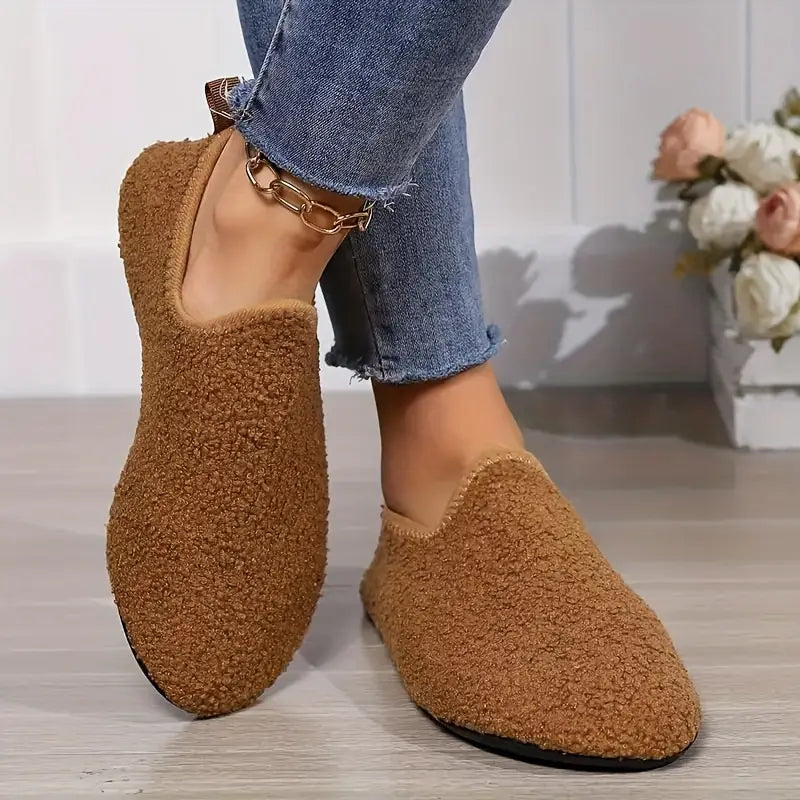 Cozy Winter Slip-On House Slippers