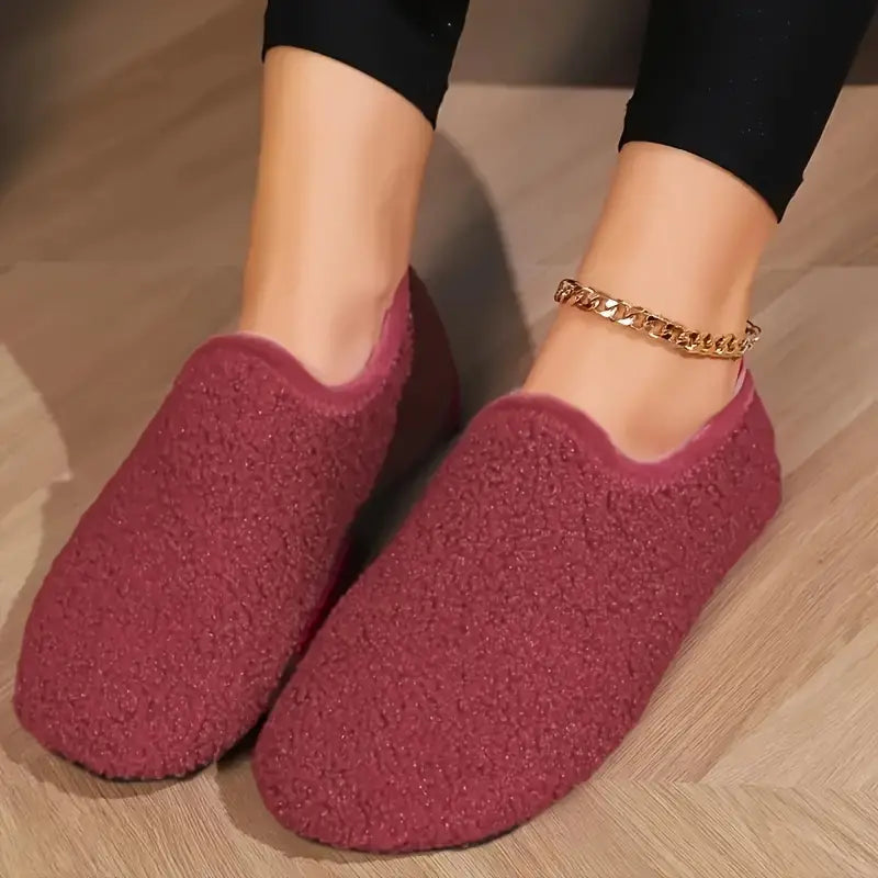 Cozy Winter Slip-On House Slippers