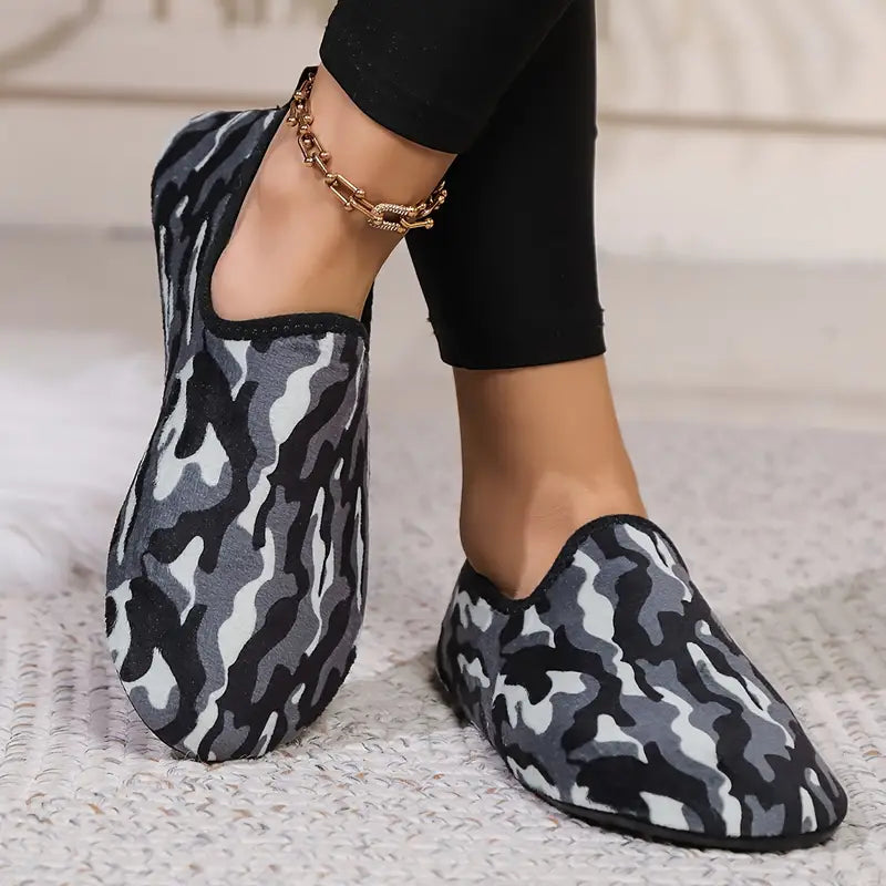 Cozy Winter Slip-On House Slippers