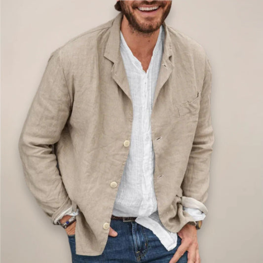Men’s Lightweight Breathable Linen Casual Blazer