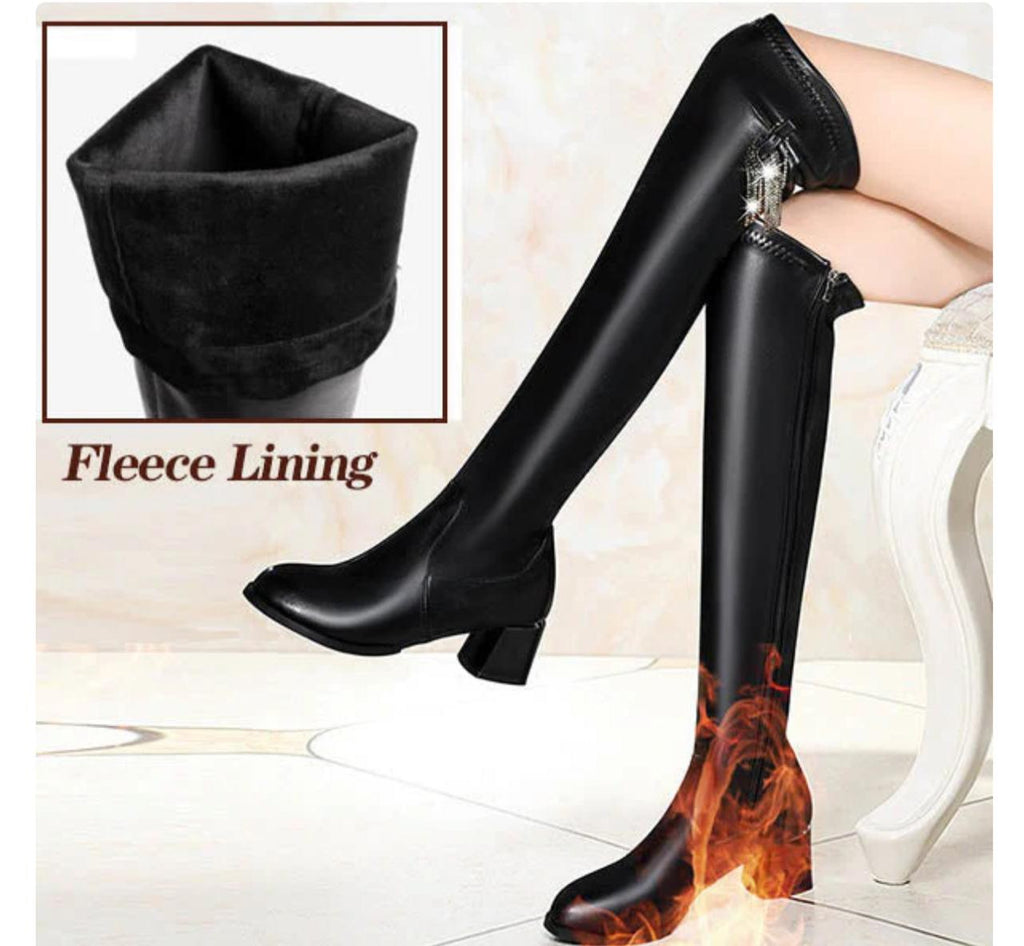 Warm Leather Boots for Women