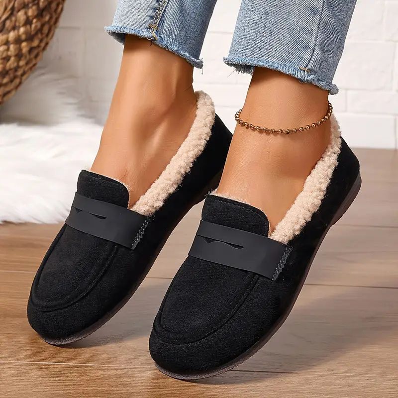 Women’s Plush-Lined Penny Strap Loafers