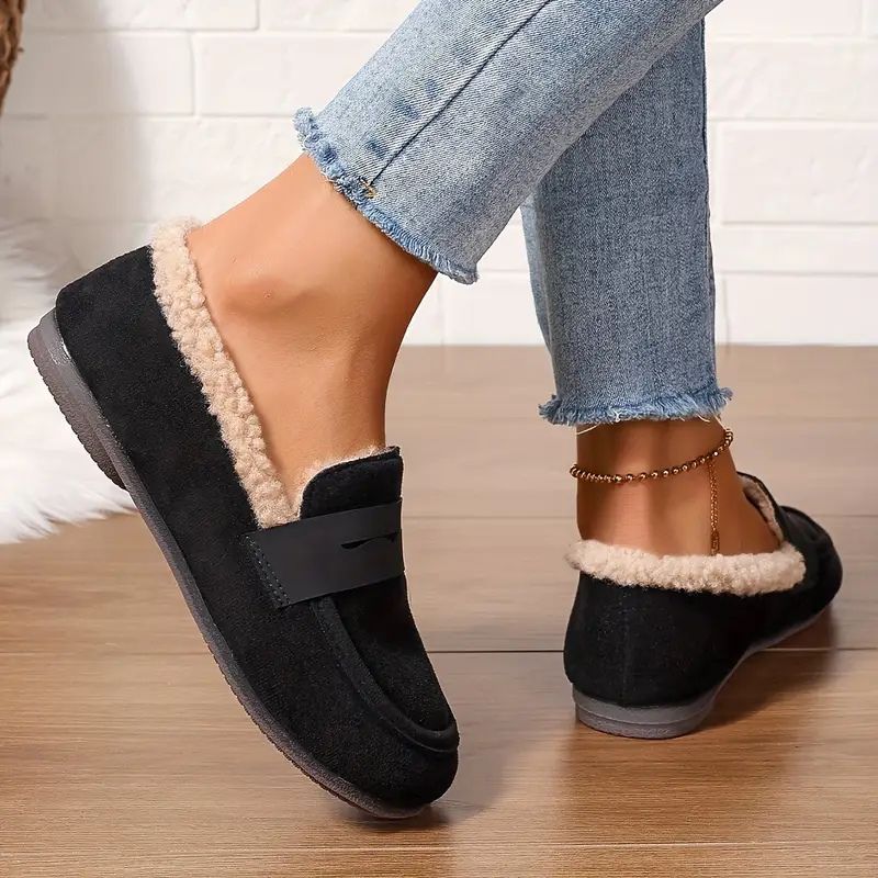 Women’s Plush-Lined Penny Strap Loafers
