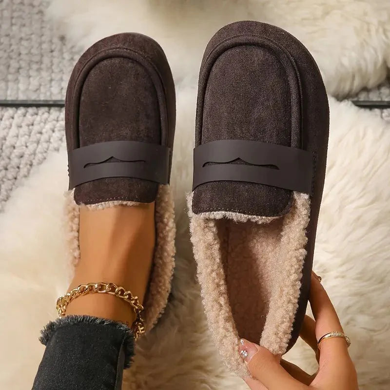 Women’s Plush-Lined Penny Strap Loafers
