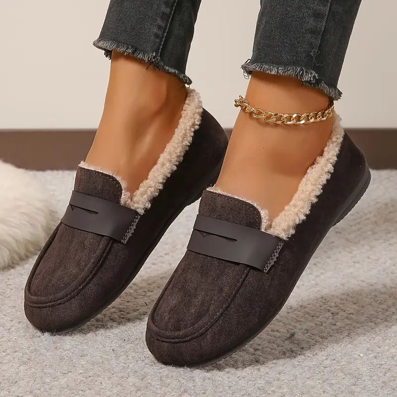 Women’s Plush-Lined Penny Strap Loafers