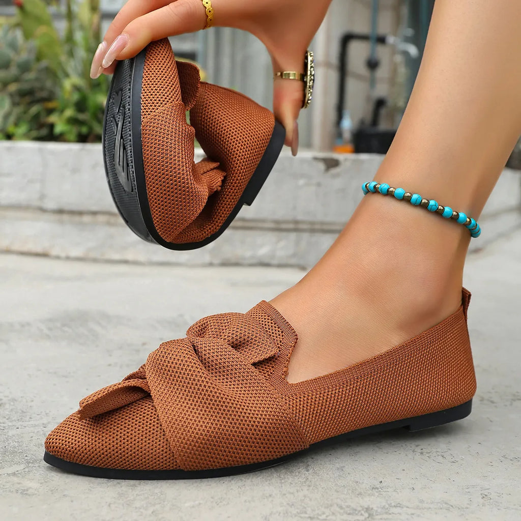 Orthopaedic Mesh Bow Slip-On Shoes
