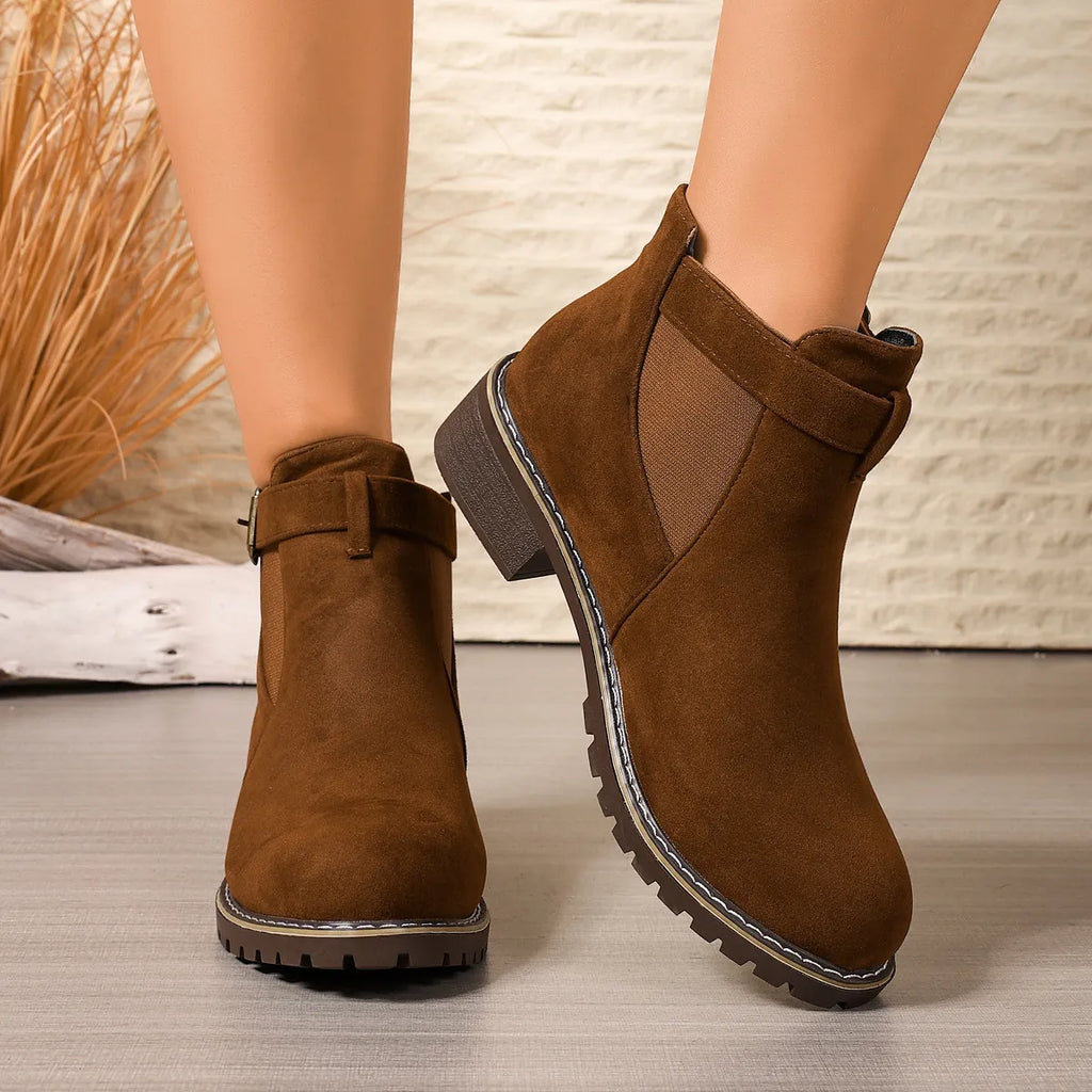 Women's Vintage Chic Flat Ankle Boots
