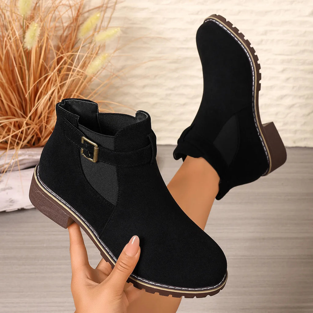 Women's Vintage Chic Flat Ankle Boots