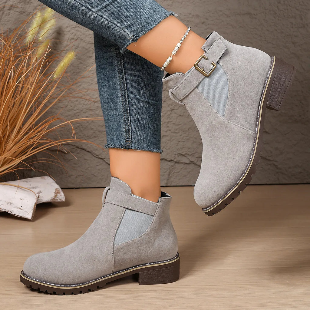 Women's Vintage Chic Flat Ankle Boots