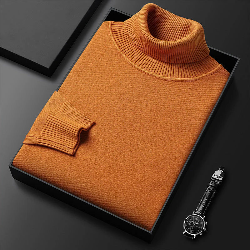 Men’s Solid Colour Premium Turtleneck Jumper