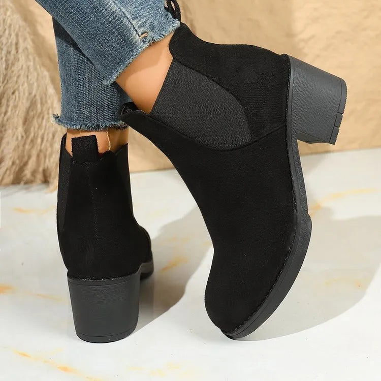 Women’s Orthotic Chelsea Block-Heel Ankle Boots