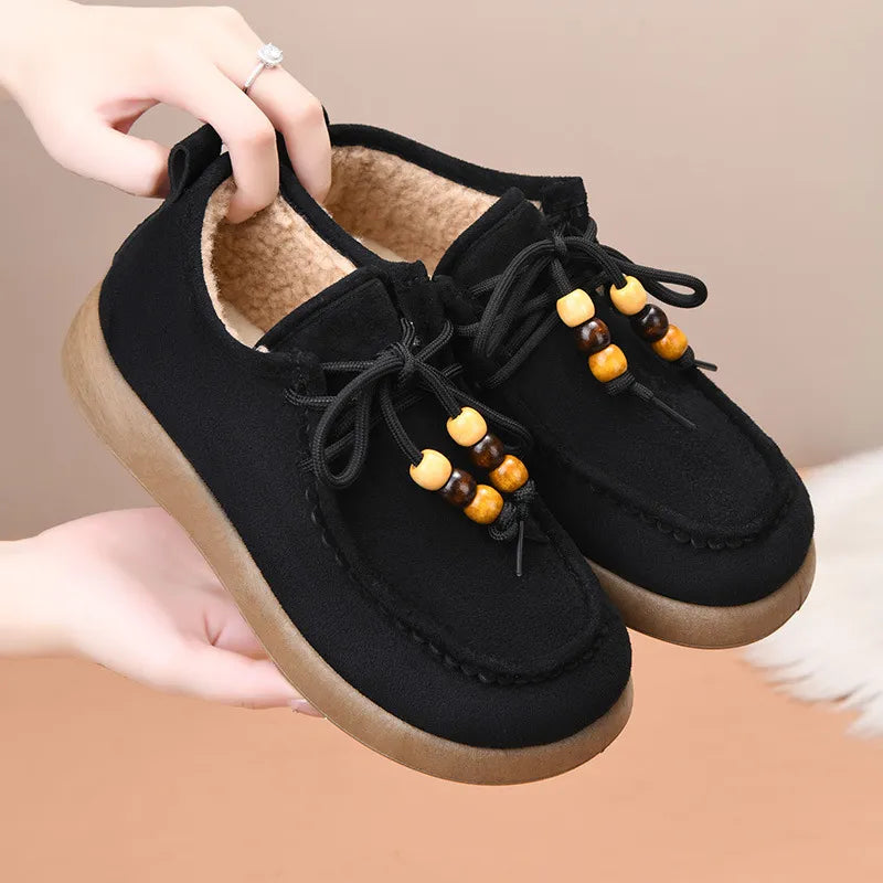 Women’s Cosy Fleece-Lined Slip-On Winter Shoes